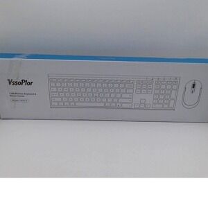 VssoPlor - 2.4G Wireless Keyboard & Mouse Combo, BRAND NEW IN BOX